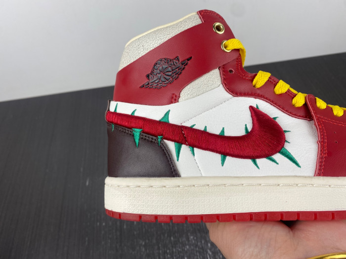 air jordan 1 zoom cmft 2 x teyana taylor gym red fj0604-601