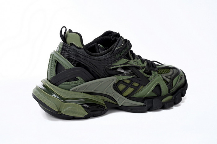 belanciaga Track 2 Sneaker Military Black 568614 W3AE1 2311