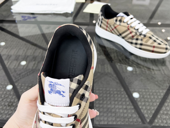 Bur*berry Check Terrace Sneakers