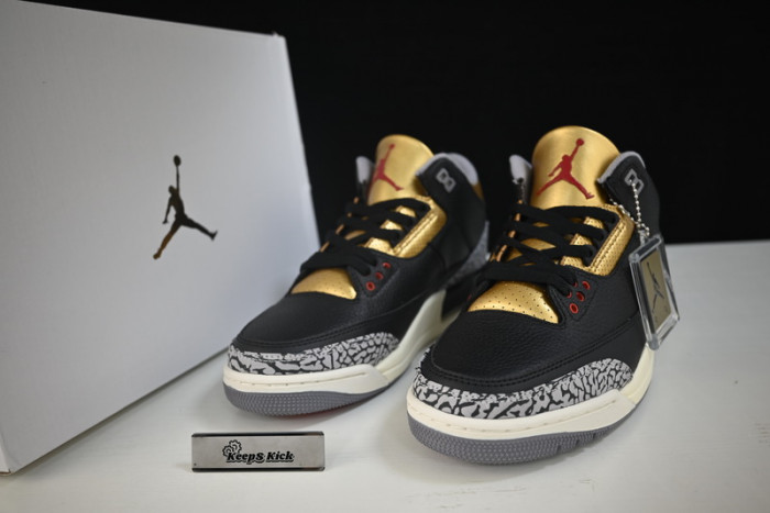 air jordan 3 "black cement gold" ck9246-067
