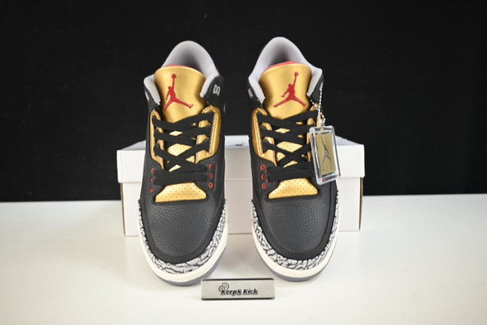 air jordan 3 "black cement gold" ck9246-067