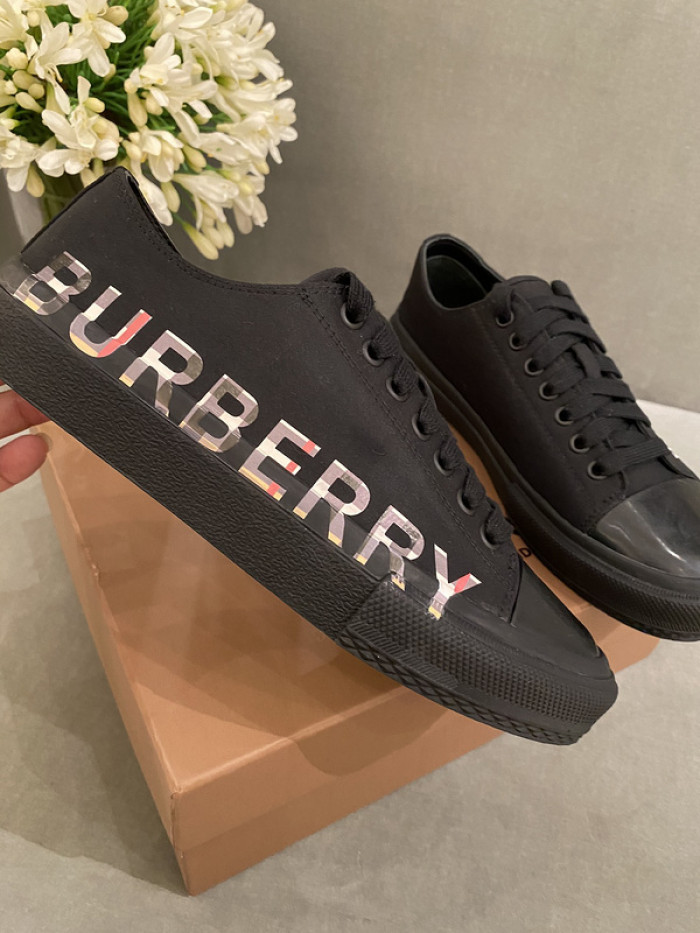 Bur*berry Vintage Check Cotton Sneakers