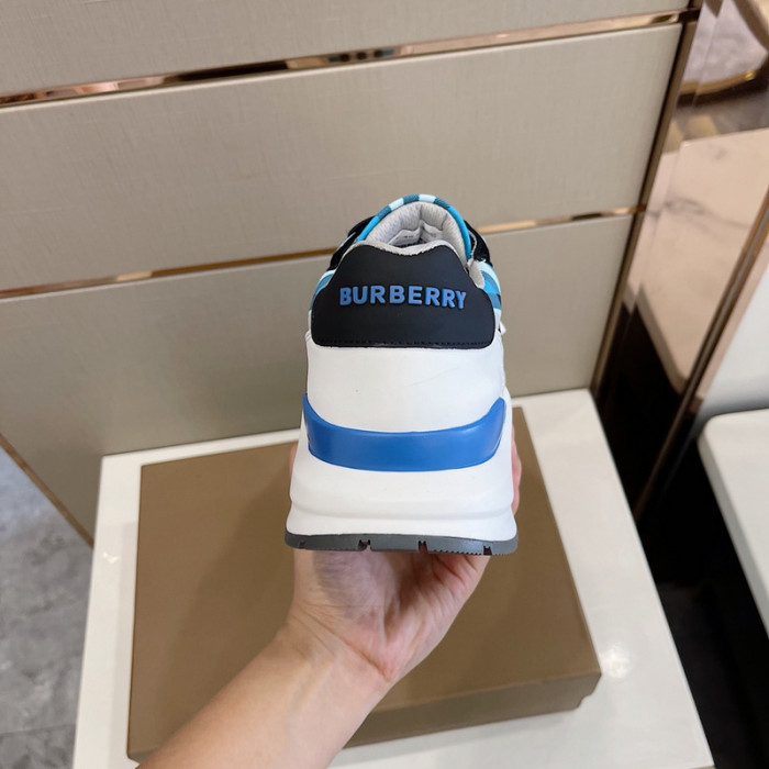 Bur*berry Vintage Check, Leather and Mesh Sneakers