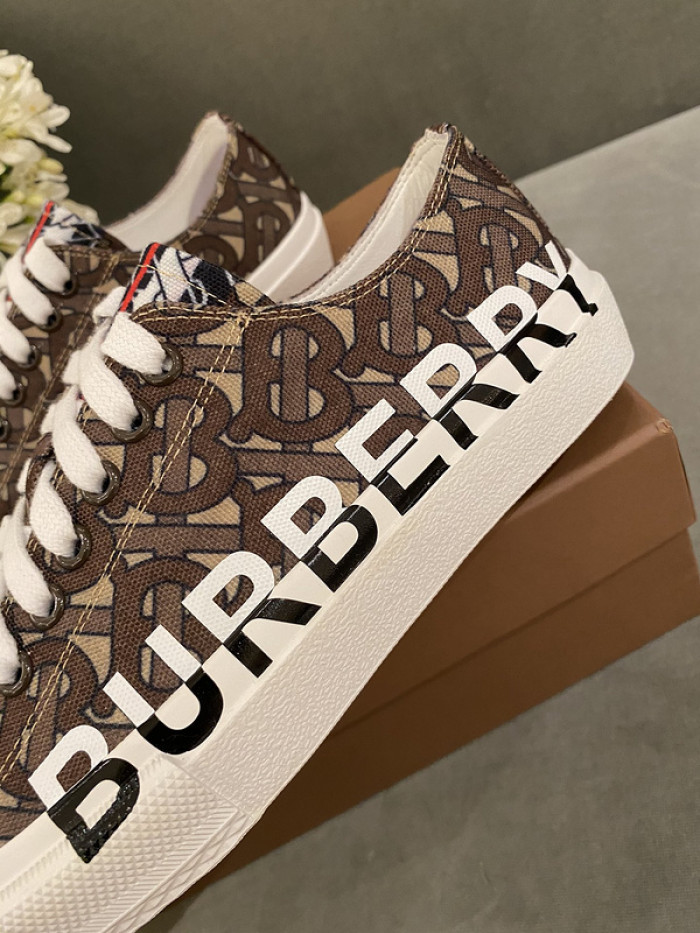 Bur*berry Vintage Check Cotton Sneakers