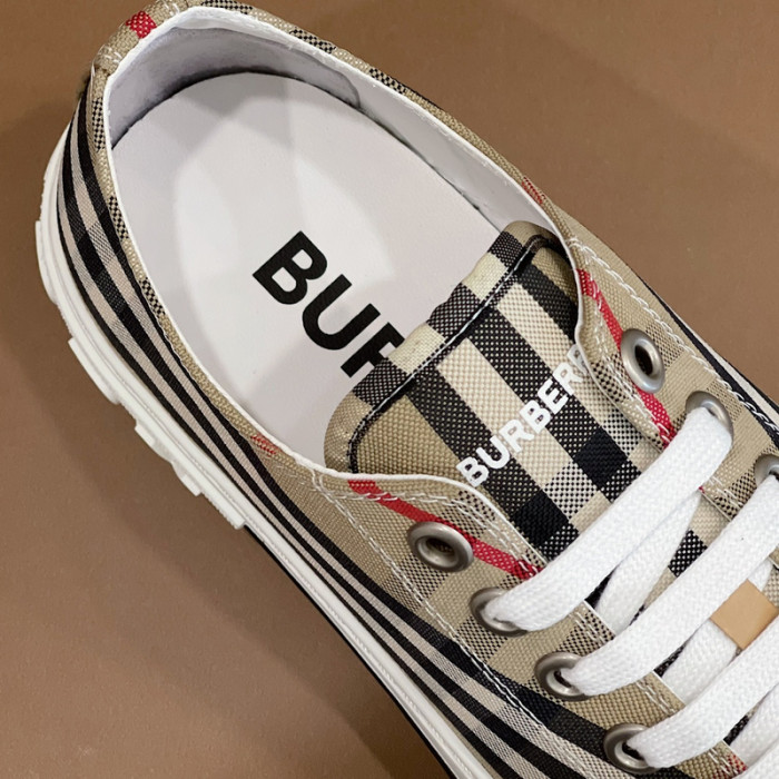 Bur*berry Vintage Check Cotton Sneakers