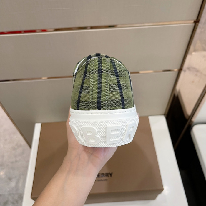 Bur*berry Vintage Check Cotton Sneakers