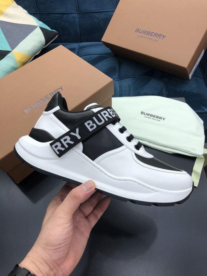 Bur*berry Vintage Check, Leather and Mesh Sneakers