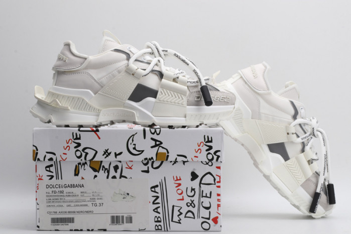 mixed-material space sneakers