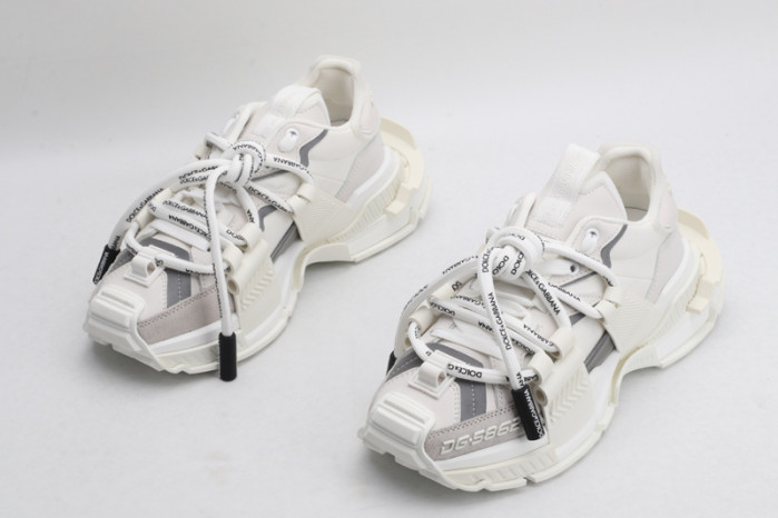 mixed-material space sneakers