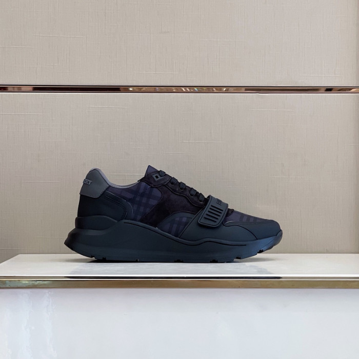Bur*berry Vintage Check, Leather and Mesh Sneakers