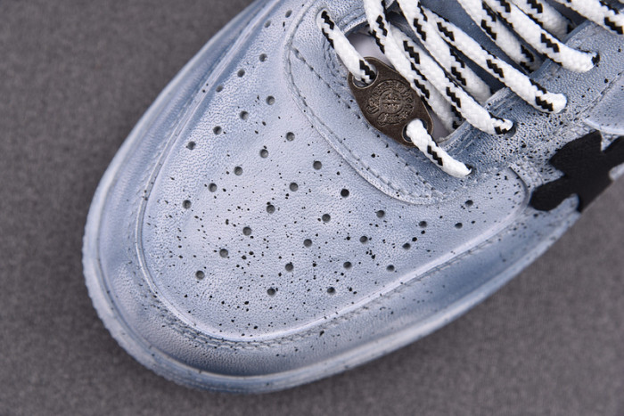 chrome hearts x nike air force 1 low 07 blue/black/white cw2288-111