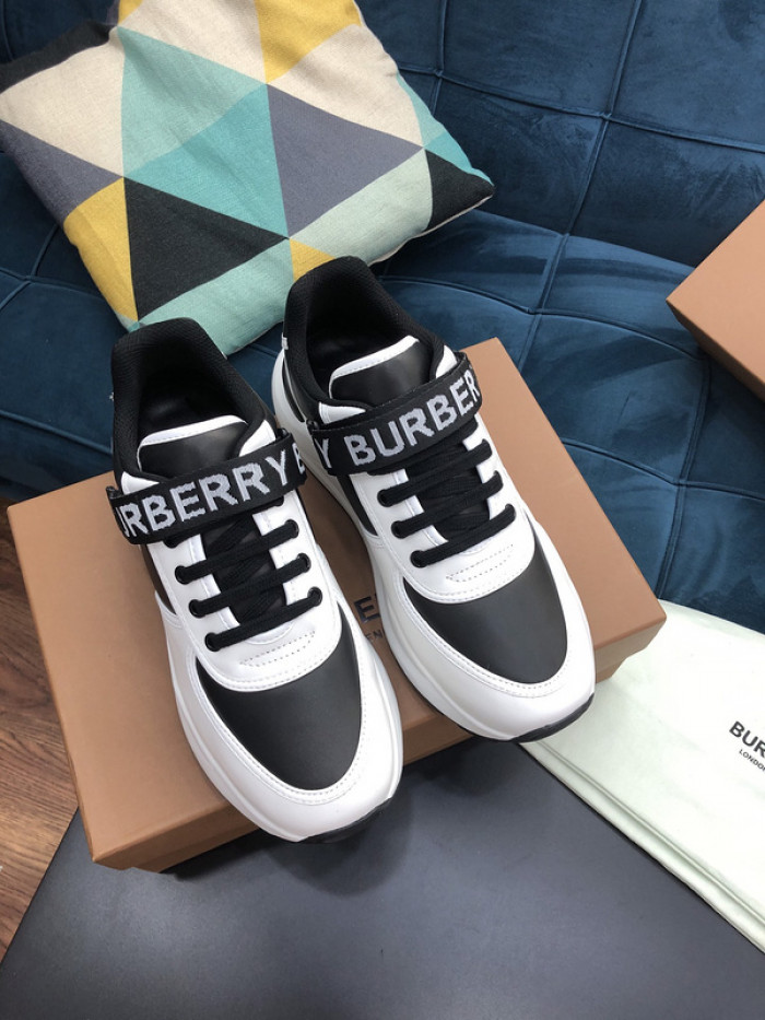 Bur*berry Vintage Check, Leather and Mesh Sneakers
