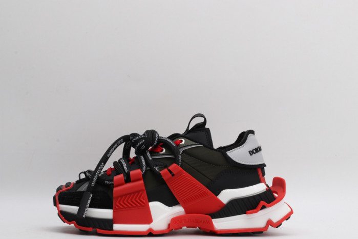 mixed-material space sneakers